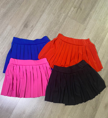 CHEERLEADER MINI SKIRT( 4 COLORS)